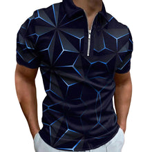 Laden Sie das Bild in den Galerie-Viewer, Modisches lässiges bedrucktes Poloshirt