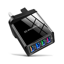 Laden Sie das Bild in den Galerie-Viewer, 4-Loch USB Farbiges Ladegerät