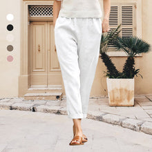 Laden Sie das Bild in den Galerie-Viewer, Lässige Haremshose aus Baumwolle für Damen