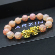 Laden Sie das Bild in den Galerie-Viewer, Pixiu 3D Obsidian Armband