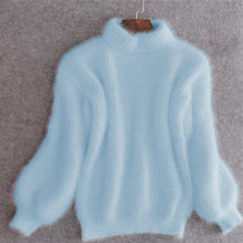 Laden Sie das Bild in den Galerie-Viewer, Lockerer Einfarbiger Strickpullover