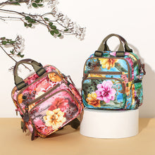Laden Sie das Bild in den Galerie-Viewer, Multifunktionaler wasserdichter Rucksack mit Blumendruck