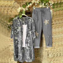 Laden Sie das Bild in den Galerie-Viewer, Bedrucktes Lässiges Zweiteiliges Set für Damen