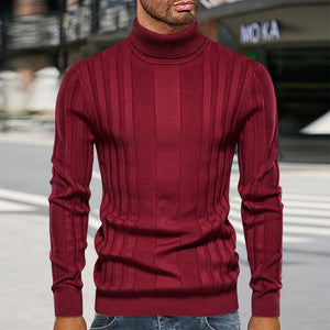 Lässiger Strickpullover mit Rollkragen für Herren