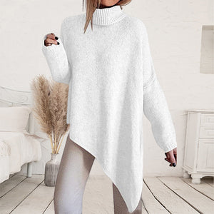 Unregelmäßiger Rollkragenpullover