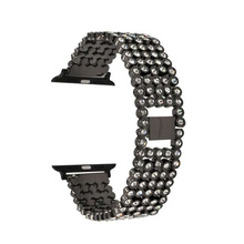 Laden Sie das Bild in den Galerie-Viewer, Iwatch Metallarmband mit Strasssteinen