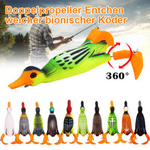 Laden Sie das Bild in den Galerie-Viewer, Gummiköder mit doppeltem Propeller für Enten