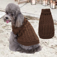 Laden Sie das Bild in den Galerie-Viewer, Haustier Winter Zopfmuster Strickpullover