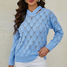 Laden Sie das Bild in den Galerie-Viewer, Modischer Pullover mit Ausschnitten