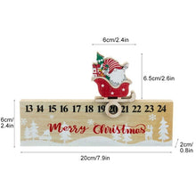 Laden Sie das Bild in den Galerie-Viewer, Dekorativer Weihnachtskalender aus Holz