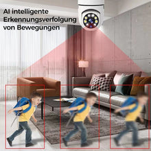 Laden Sie das Bild in den Galerie-Viewer, Drahtlose WLAN-Überwachungskamera mit Glühbirne