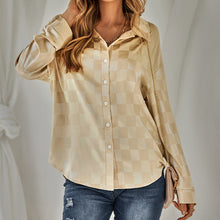 Laden Sie das Bild in den Galerie-Viewer, Lässiges Kariertes Jacquard-Hemd