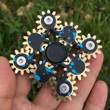 Laden Sie das Bild in den Galerie-Viewer, EDC neueste neun Gänge (Zähne) Linkage Fingerspitzenkreisel