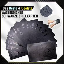Laden Sie das Bild in den Galerie-Viewer, 3D Wasserdichte Schwarze Spielkarten