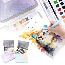 Laden Sie das Bild in den Galerie-Viewer, Glitzer-/Metallic-Aquarell-Set