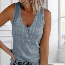 Laden Sie das Bild in den Galerie-Viewer, Einfarbige Strickweste für Damen