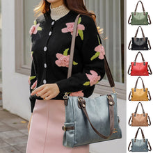 Laden Sie das Bild in den Galerie-Viewer, Helle Farbe Handtasche Kreuzbody Lederhandtasche