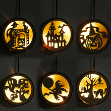 Laden Sie das Bild in den Galerie-Viewer, Halloween Holz LED Dekoration