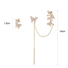 Laden Sie das Bild in den Galerie-Viewer, Ohrringe mit Schmetterlingen und Quasten