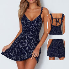 Laden Sie das Bild in den Galerie-Viewer, Sexy Gepunktetes Strandkleid