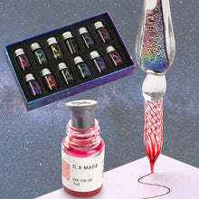 Laden Sie das Bild in den Galerie-Viewer, 12 Farben Goldpulver Tinte Geschenkbox