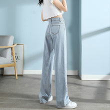 Laden Sie das Bild in den Galerie-Viewer, Jeans mit weitem Bein für Damen