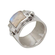 Laden Sie das Bild in den Galerie-Viewer, Silber Mondstein Ring