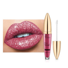 Laden Sie das Bild in den Galerie-Viewer, 18 Farben Diamant Glänzender Langanhaltender Lippenstift