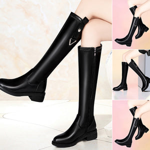 Reitstiefel Niedrige Langschaft Kniehohe Damen Hohe Stiefel