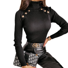 Laden Sie das Bild in den Galerie-Viewer, Herbst-Winter-Rollkragenpullover für Damen