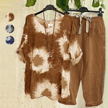 Laden Sie das Bild in den Galerie-Viewer, Lässiges 2-teiliges Set mit stilvollem Druck