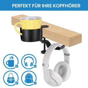 2-in-1 universeller Getränkehalter für den Schreibtisch