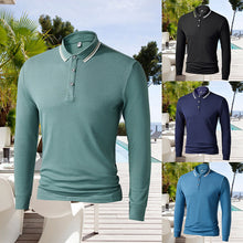 Laden Sie das Bild in den Galerie-Viewer, Einfarbiges Poloshirt mit Revers