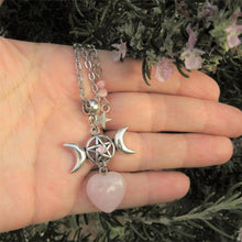 Laden Sie das Bild in den Galerie-Viewer, Einzigartige Halskette mit Stern- und Monddesign