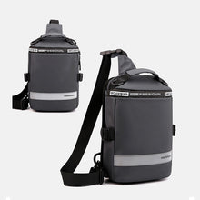 Laden Sie das Bild in den Galerie-Viewer, Diebstahlsichere Herren-Brusttasche mit USB-Ladefunktion