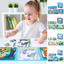 Laden Sie das Bild in den Galerie-Viewer, Pädagogisches Cartoon-Magnetpuzzle für Kinder