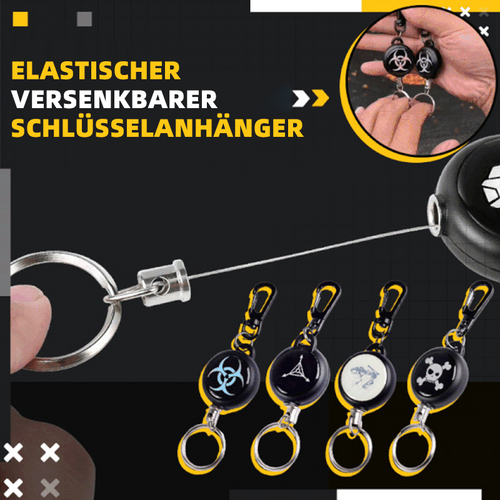 Elastischer einziehbarer Schlüsselanhänger