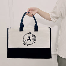 Laden Sie das Bild in den Galerie-Viewer, Leinwand Alphabet Tasche