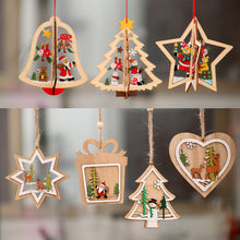 Laden Sie das Bild in den Galerie-Viewer, Weihnachten Anhänger aus Holz