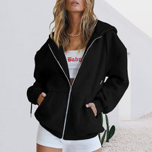 Laden Sie das Bild in den Galerie-Viewer, Übergroßes Damen-Sweatshirt mit Kapuze