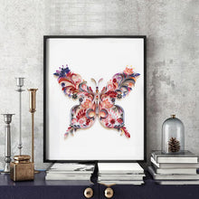 Laden Sie das Bild in den Galerie-Viewer, Papier-Malset - SCHMETTERLING