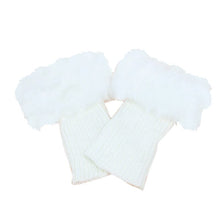 Laden Sie das Bild in den Galerie-Viewer, Damen Warme Stiefelüberzüge mit Pelzbesatz