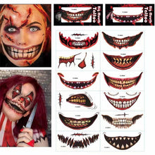 Laden Sie das Bild in den Galerie-Viewer, Gruseliges Temporäres Halloween-Tattoo