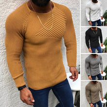 Laden Sie das Bild in den Galerie-Viewer, Schmal Geschnittener Pullover mit Rundhalsausschnitt