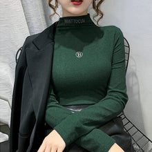 Laden Sie das Bild in den Galerie-Viewer, Warmer Langärmeliger Halbrollkragenpullover  für Damen