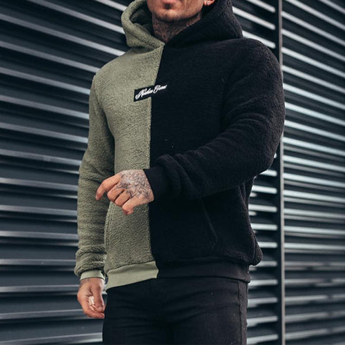 Herren Herbst Plüschpullover