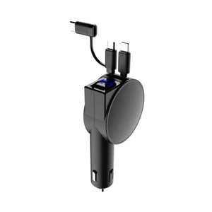 3 In 1 Einziehbarer Schnelllade-Autoadapter