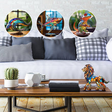 Laden Sie das Bild in den Galerie-Viewer, 🌈Wildtier-Metalldekoration✨