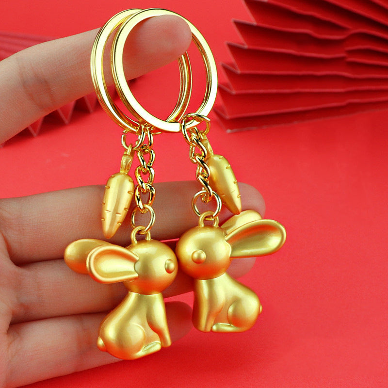 Karotte Kaninchen Schlüsselanhänger