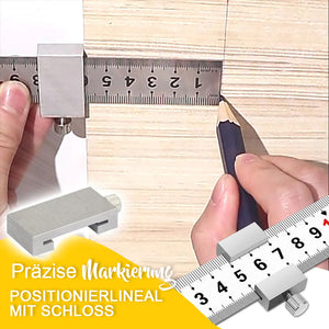 Präzises Markierungslineal mit Arretierung